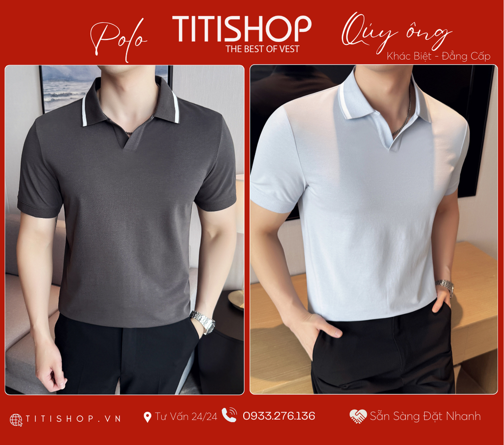 Polo Qúy Ông TitiShop Premium