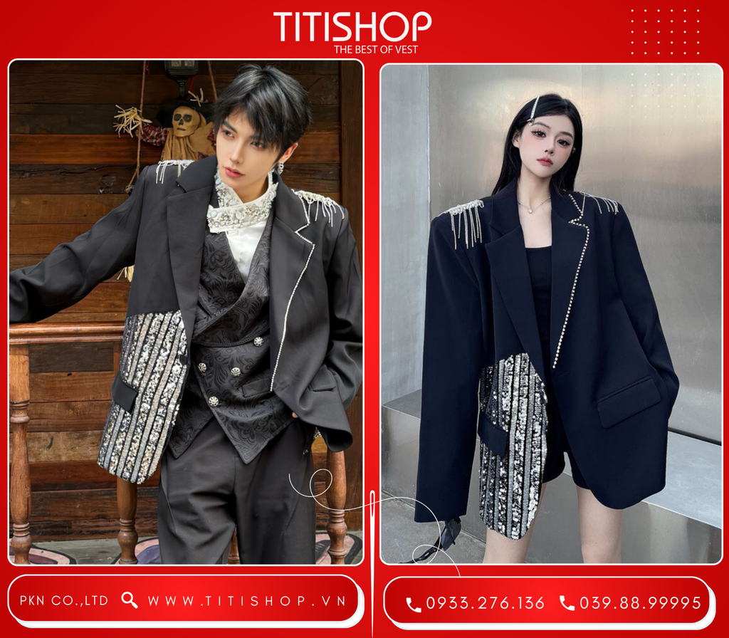 Áo Blazer Hotgirl - Hotboy Titishop (S-XL)