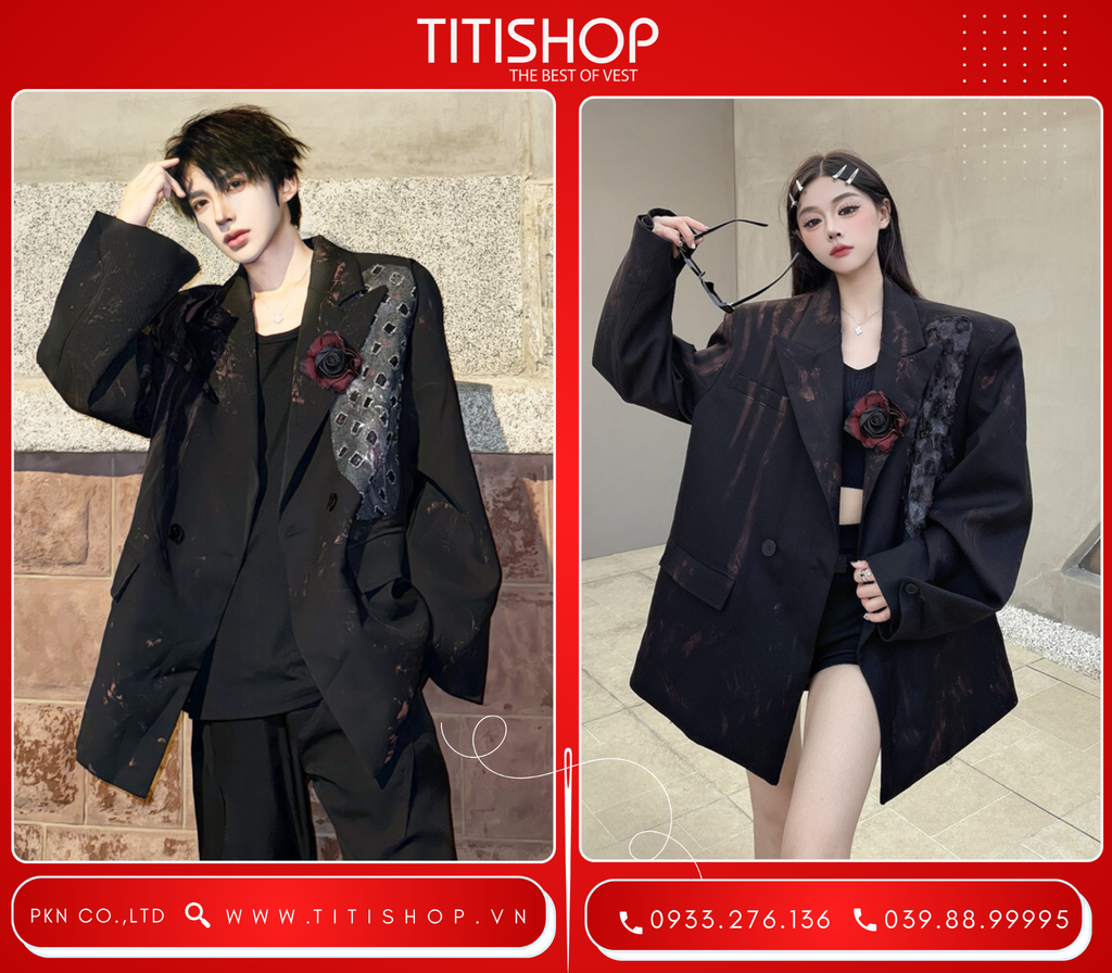 Áo Blazer Hotgirl - Hotboy Titishop (S-XL)