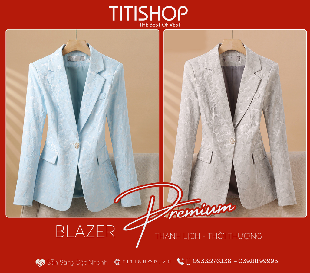 Áo Blazer Nữ Titishop (S-4XL)
