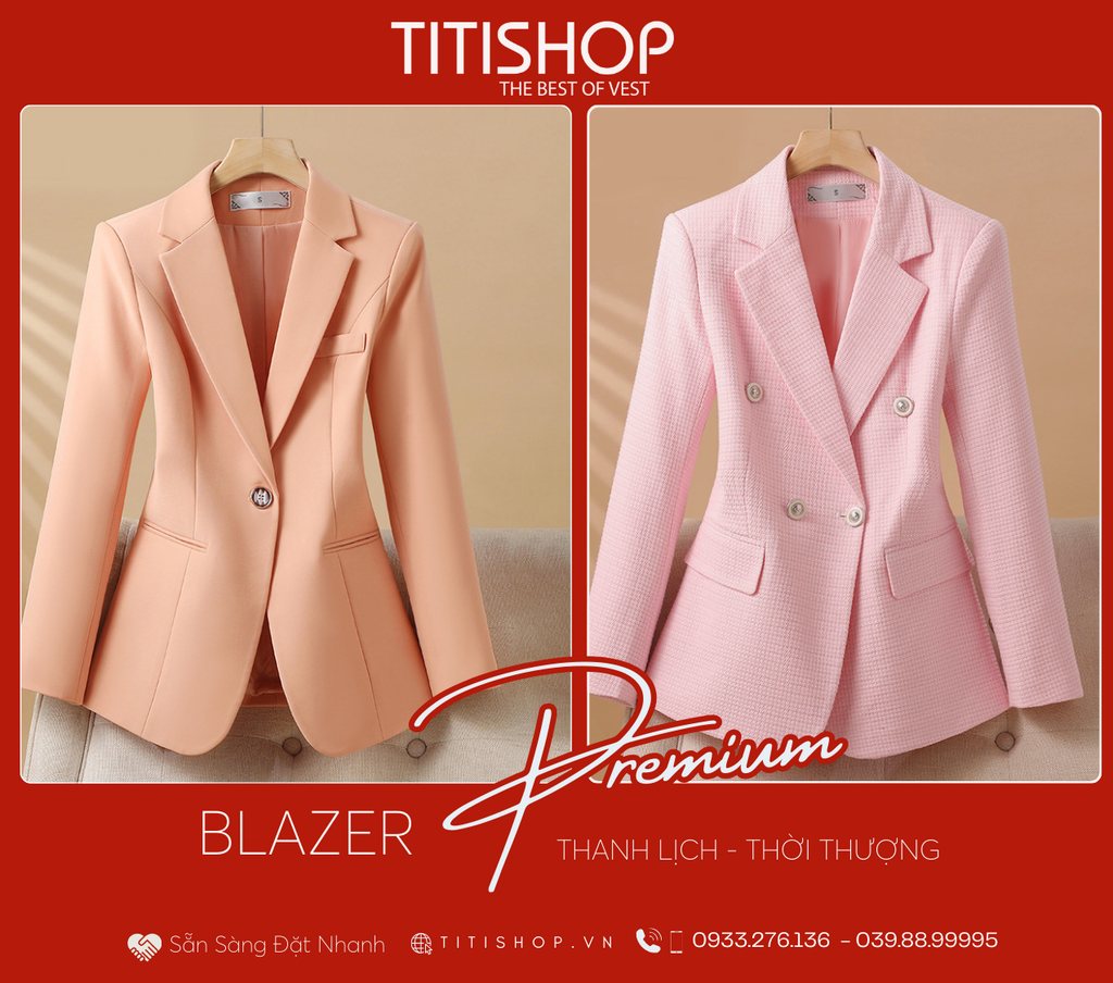 Áo Blazer Nữ Titishop (S-4XL )