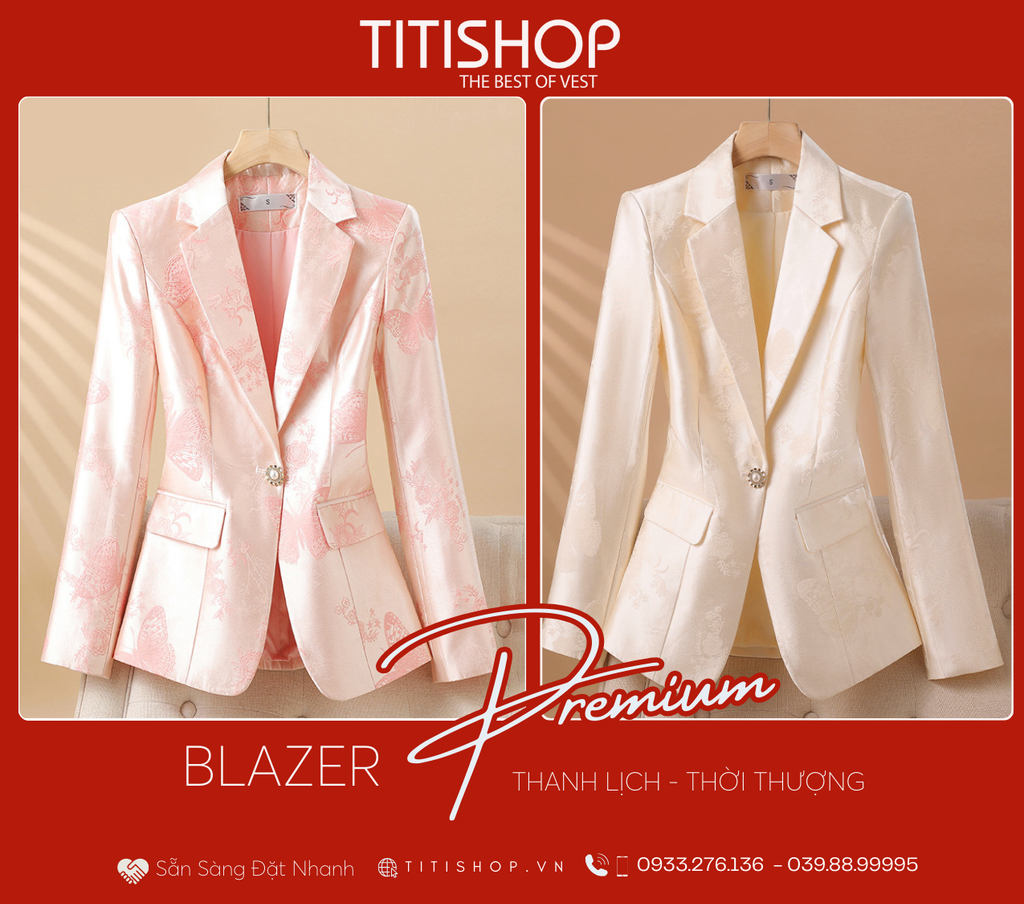 Áo Blazer Nữ Titishop (S-4XL)