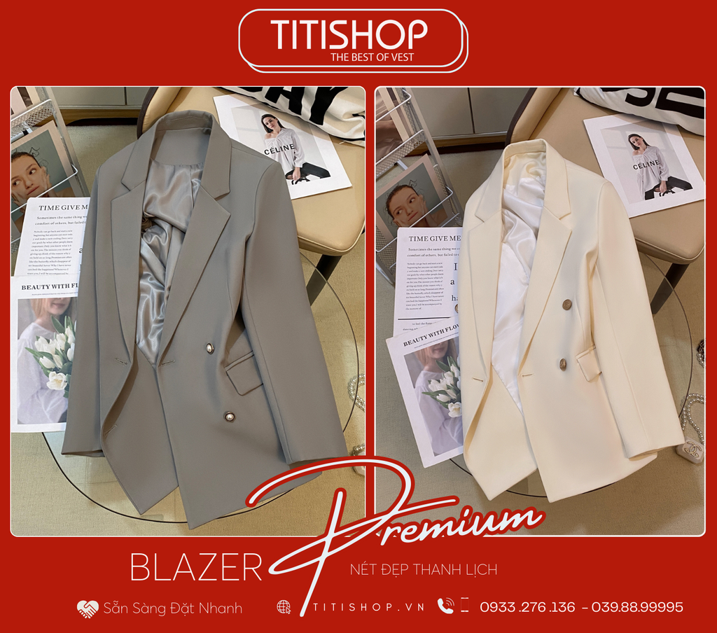 Áo Blazer Nữ Titishop (S-XL)