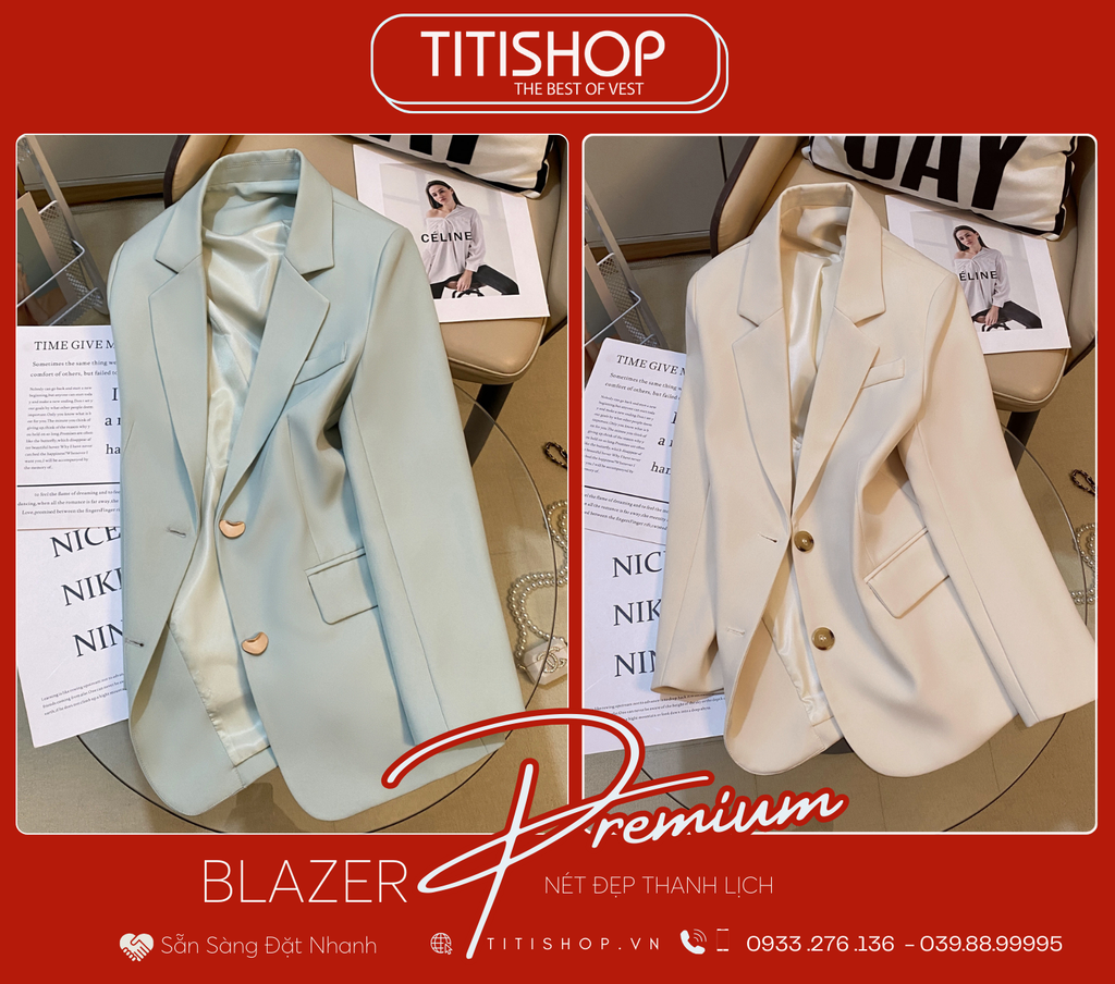 Áo Blazer Nữ Titishop (S-XL)