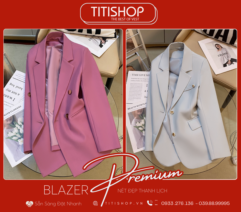 Áo Blazer Nữ Titishop (S-XL)