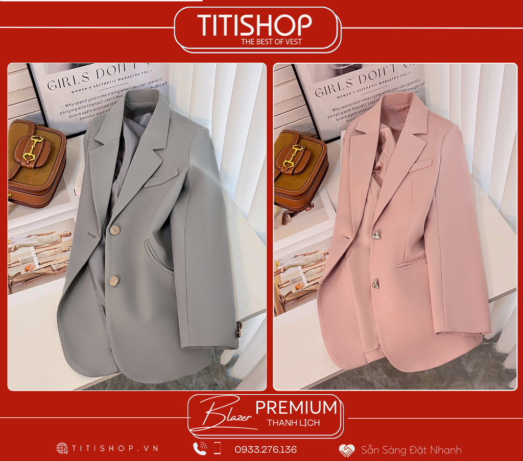 Áo Blazer Nữ Titishop (S-XL)