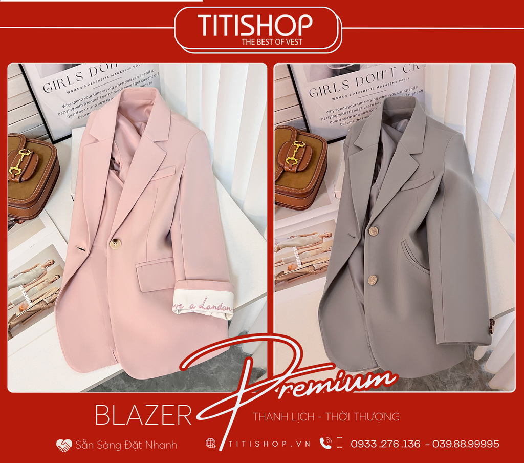 Áo Blazer Nữ Titishop (S-XL)