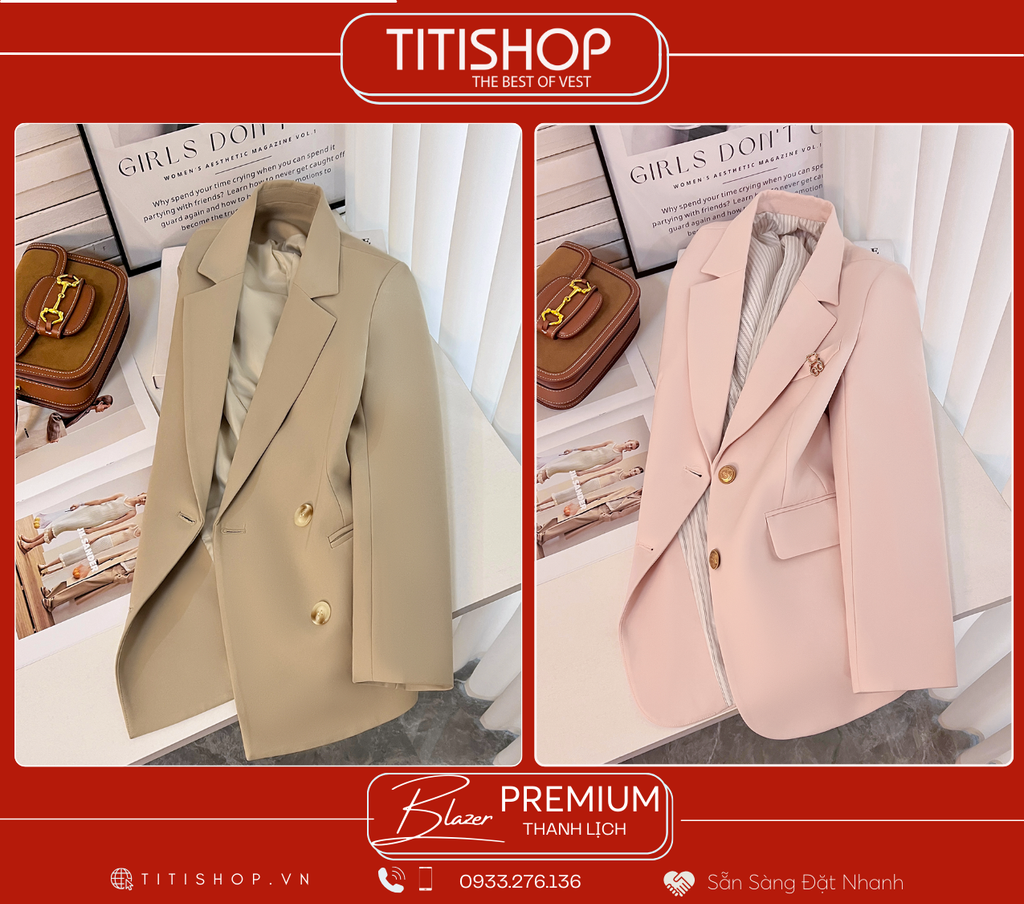 Áo Blazer Nữ Titishop (S-XL)