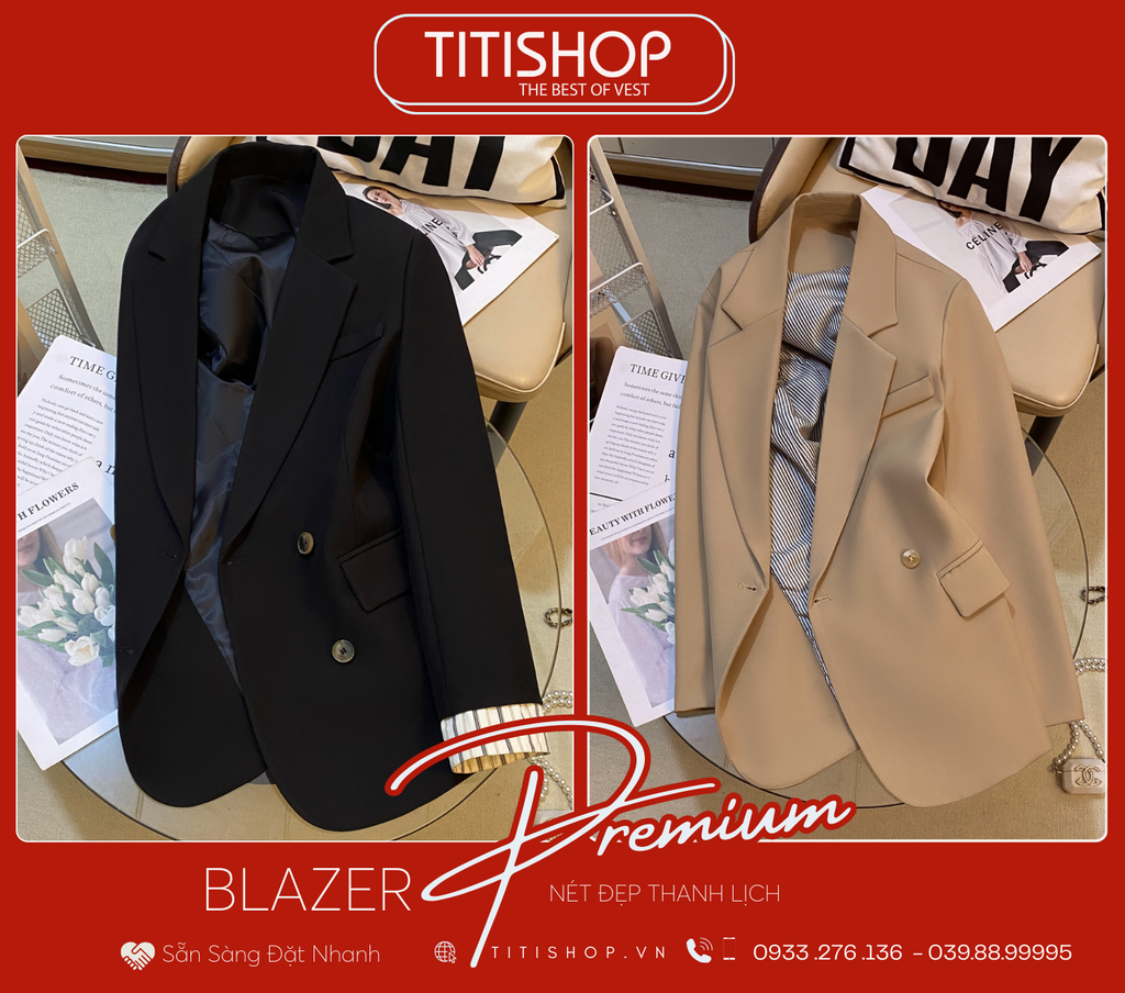 Áo Blazer Nữ Titishop (S-XL)