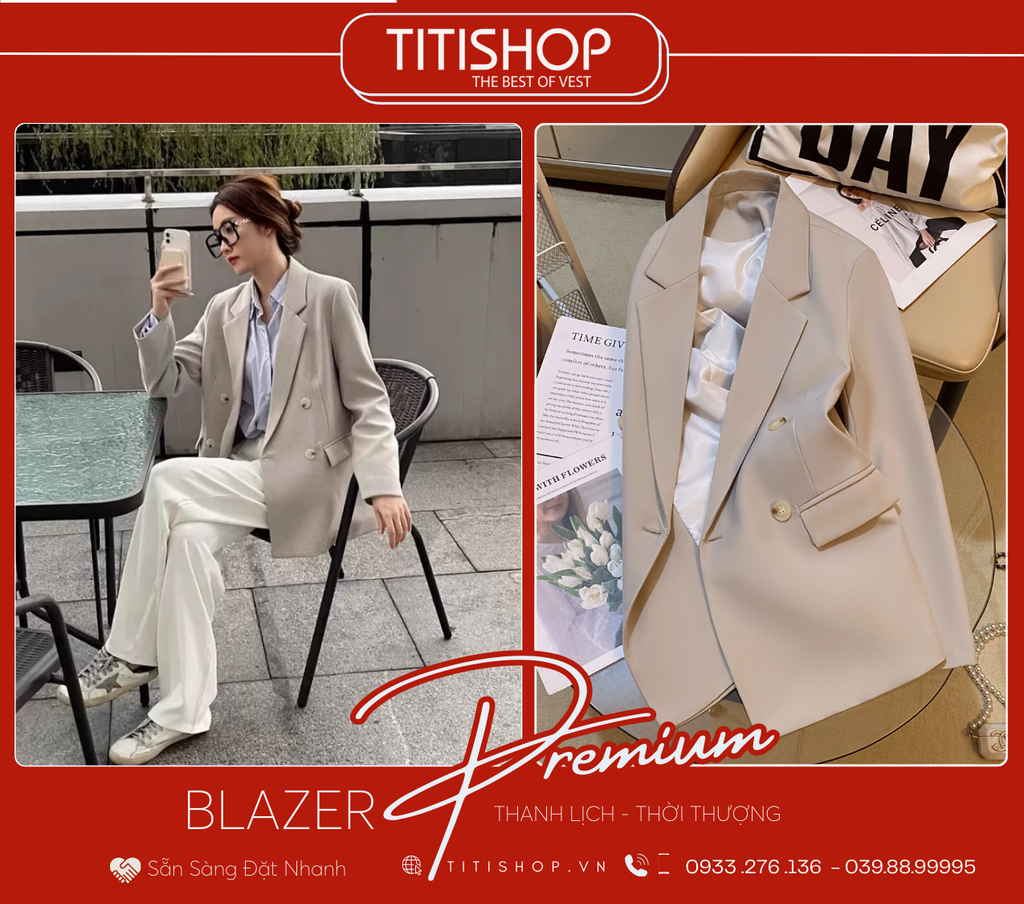 Áo Blazer Nữ Titishop (S-XL)