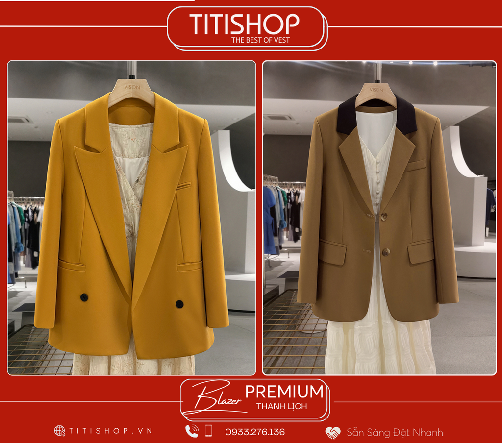 Áo Blazer Nữ Titishop (S-XL)