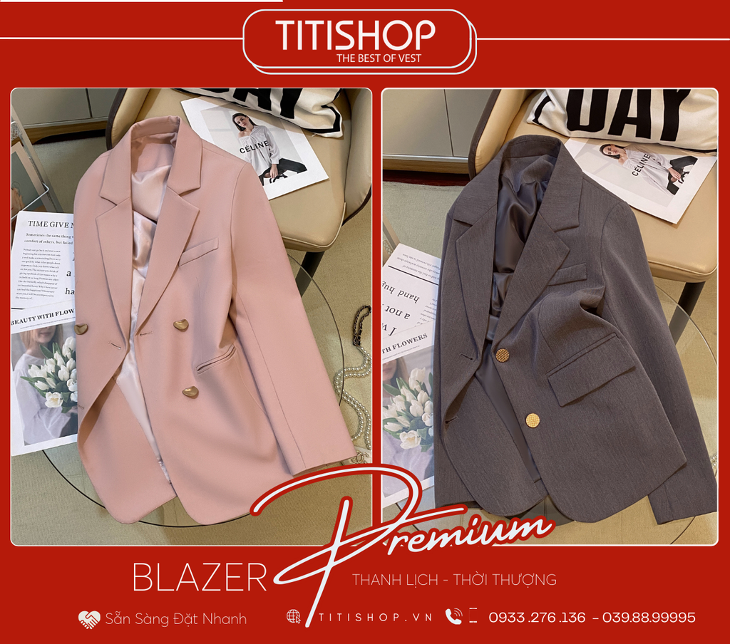 Áo Blazer Nữ Titishop (S-XL)