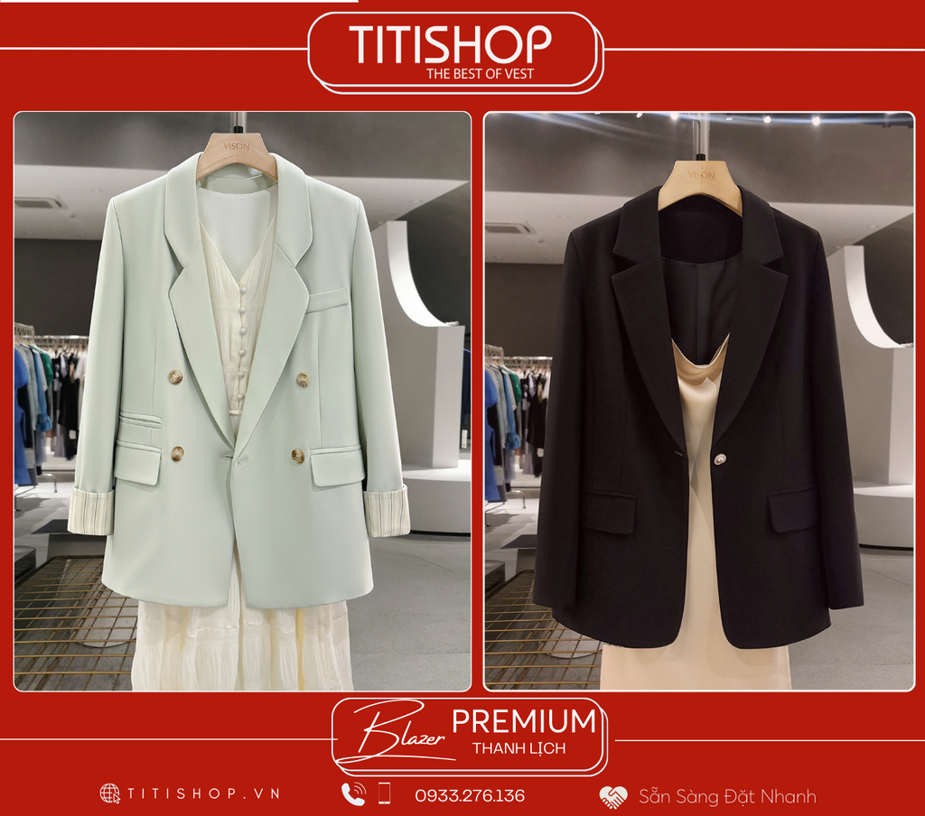 Áo Blazer Nữ Titishop (S-XL)