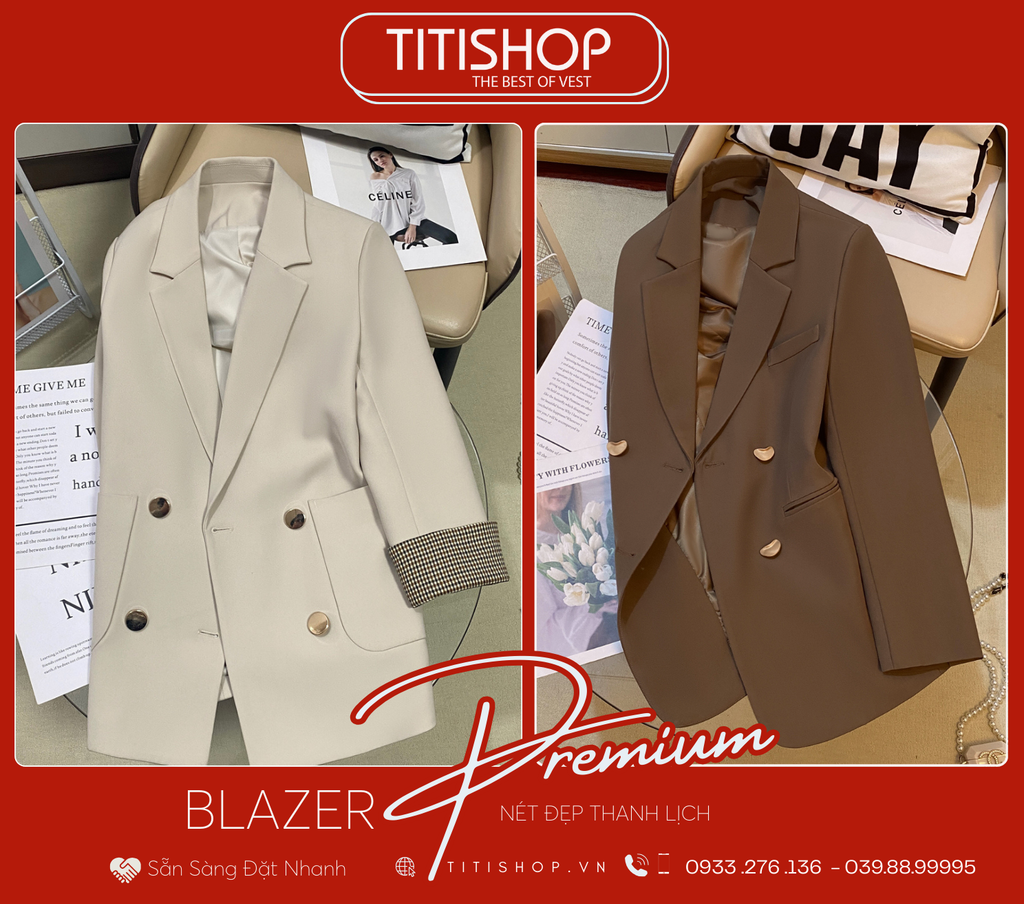 Áo Blazer Nữ Titishop (S-XL)