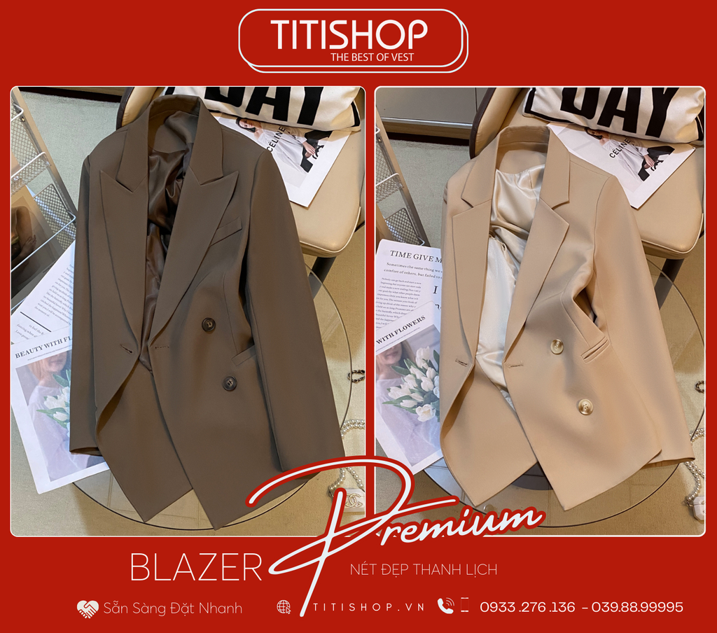 Áo Blazer Nữ Titishop (S-XL)