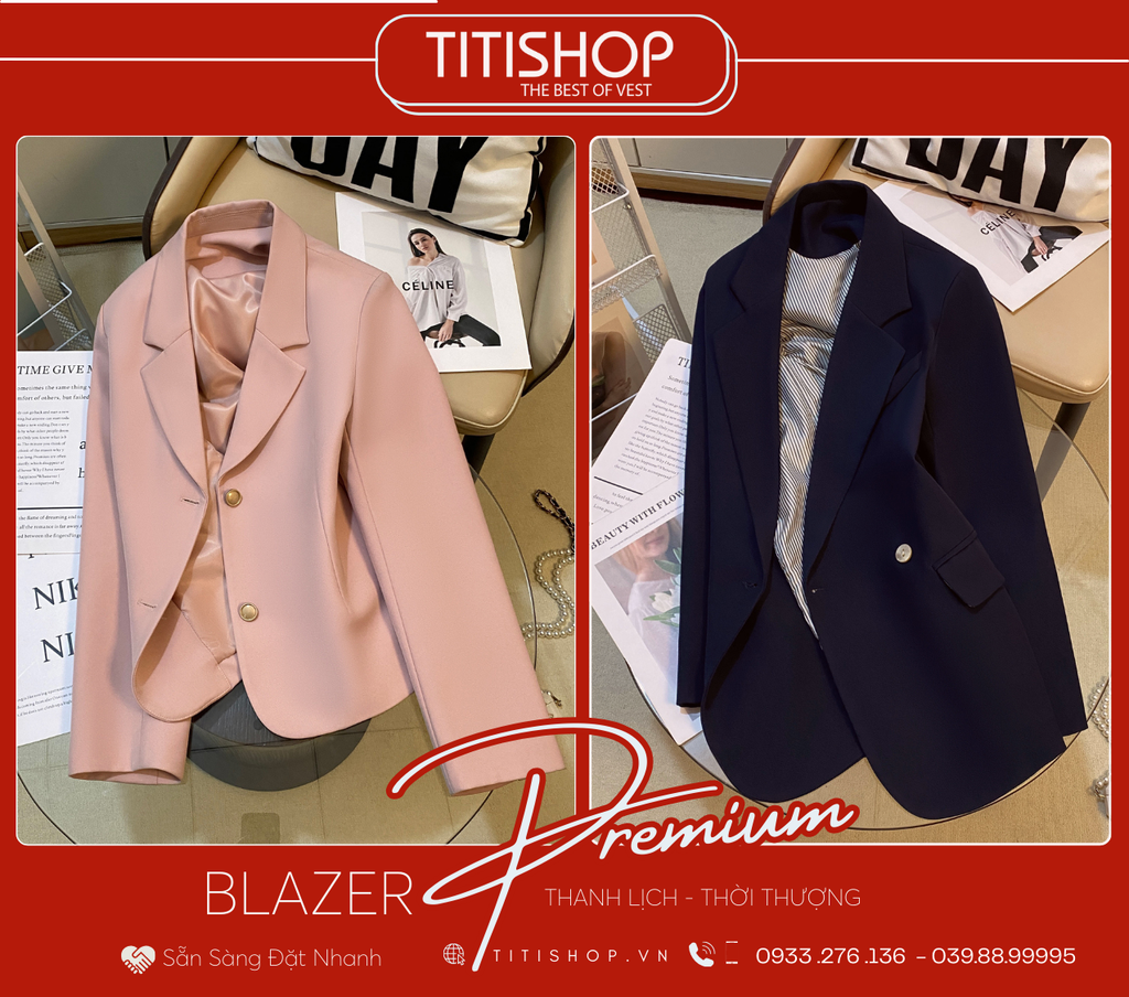 Áo Blazer Nữ Titishop (S-XL)