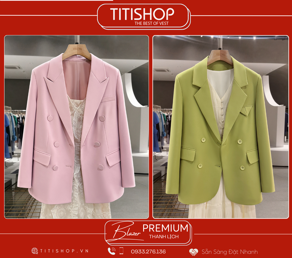 Áo Blazer Nữ Titishop (S-XL)