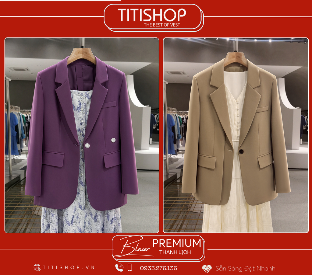 Áo Blazer Nữ Titishop (S-XL)