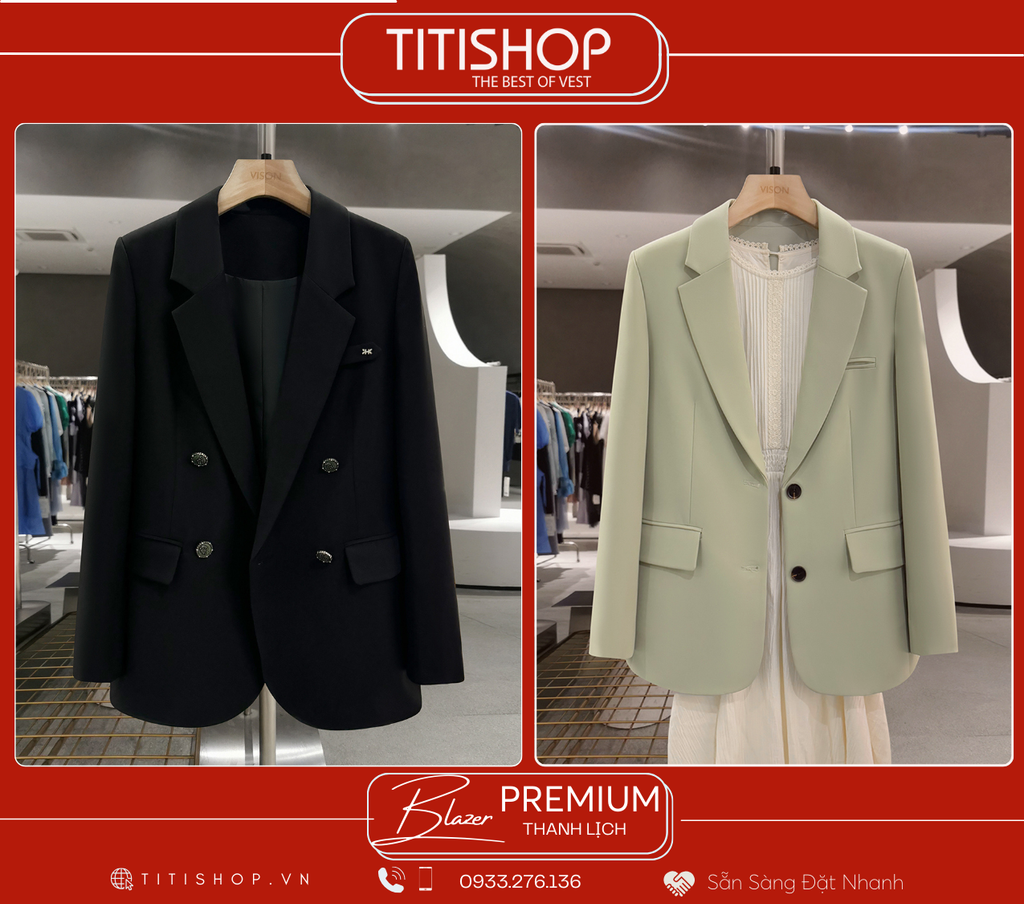 Áo Blazer Nữ Titishop (S-XL)