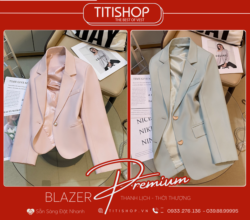 Áo Blazer Nữ Titishop (S-XL)