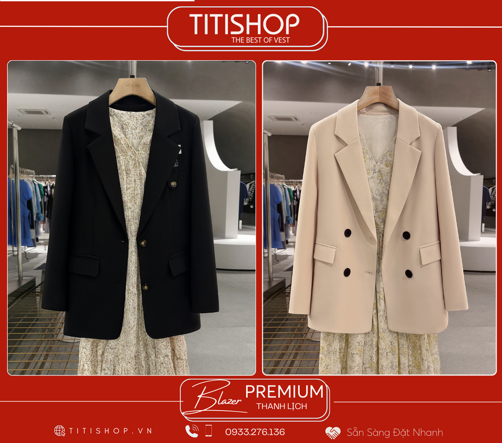Áo Blazer Nữ Titishop (S-XL)