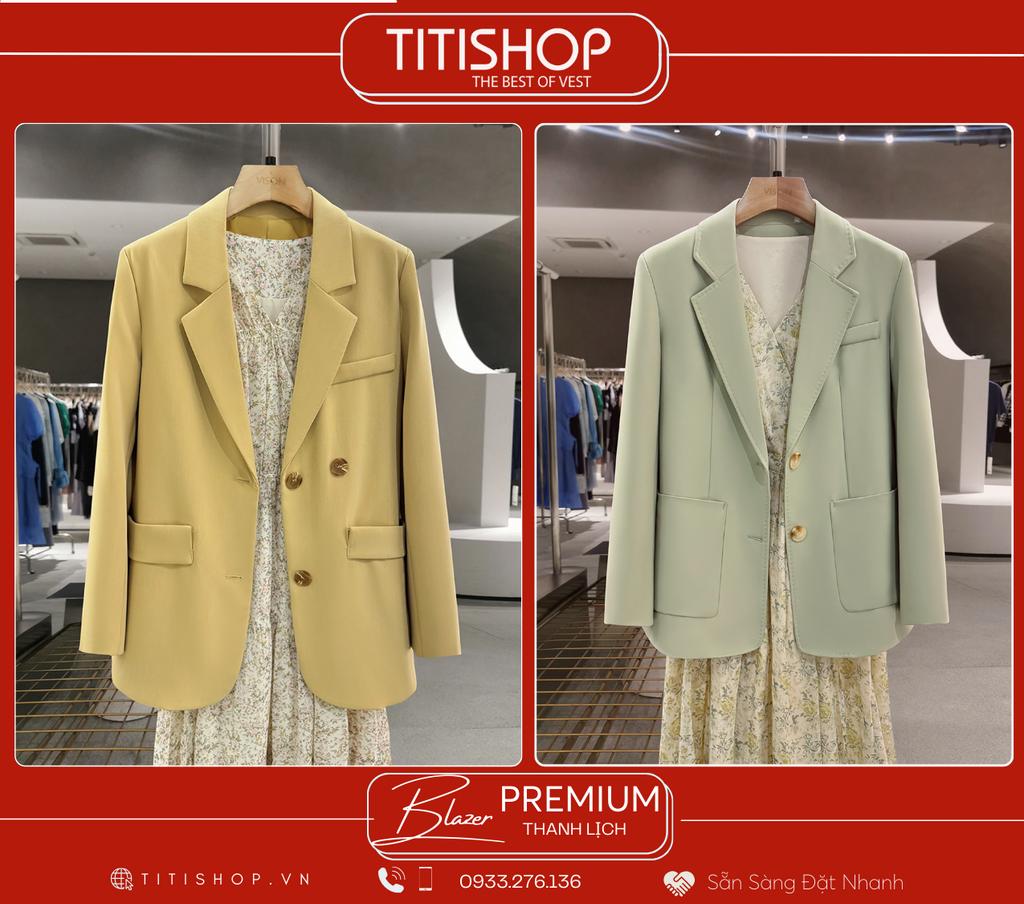 Áo Blazer Nữ Titishop (S-XL)