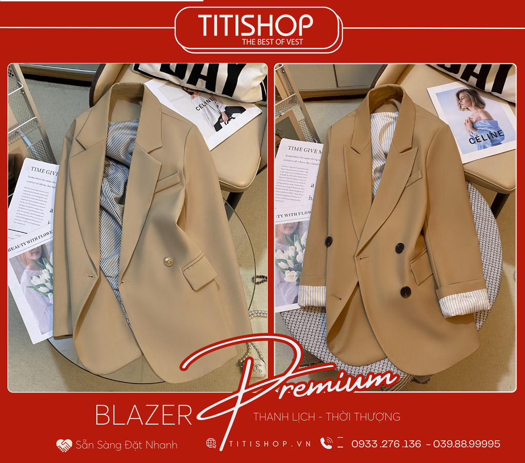 Áo Blazer Nữ Titishop (S-XL)