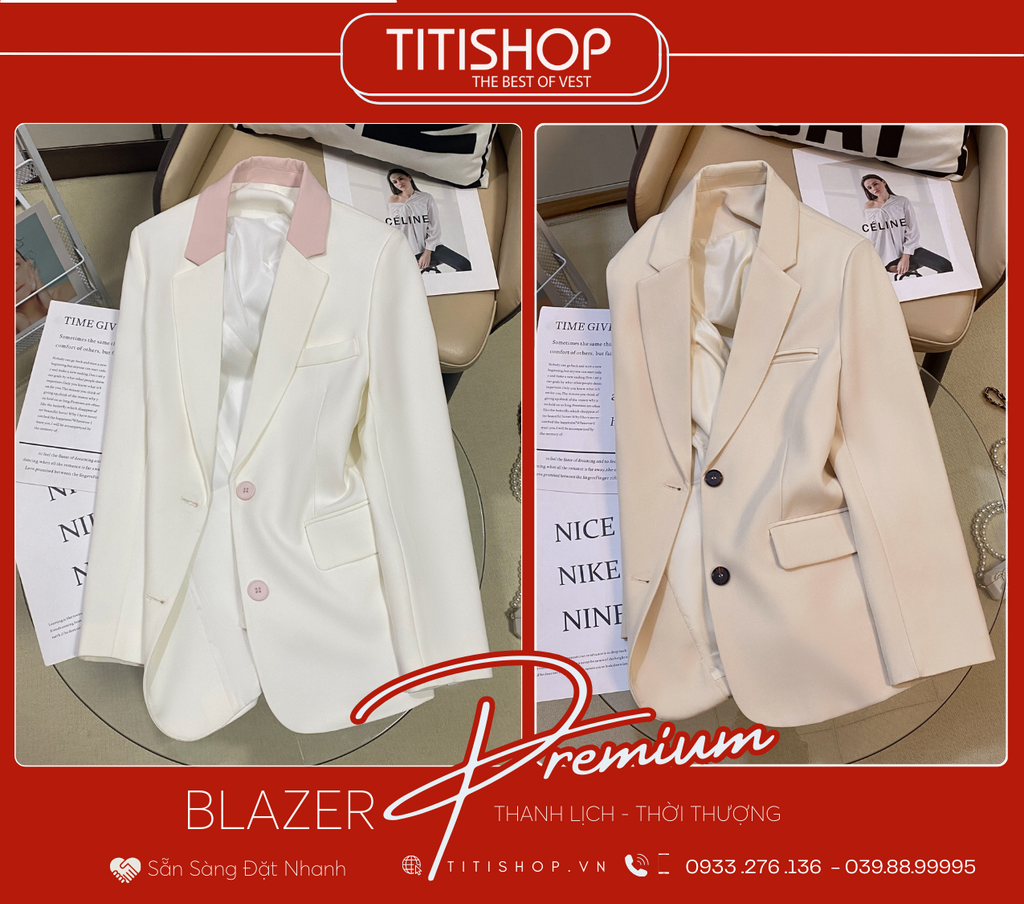 Áo Blazer Nữ Titishop (S-XL)
