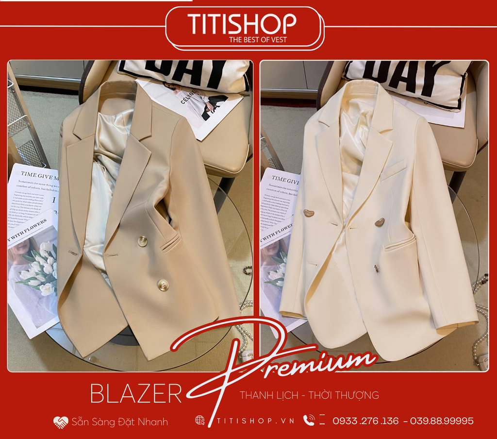 Áo Blazer Nữ Titishop (S-XL)