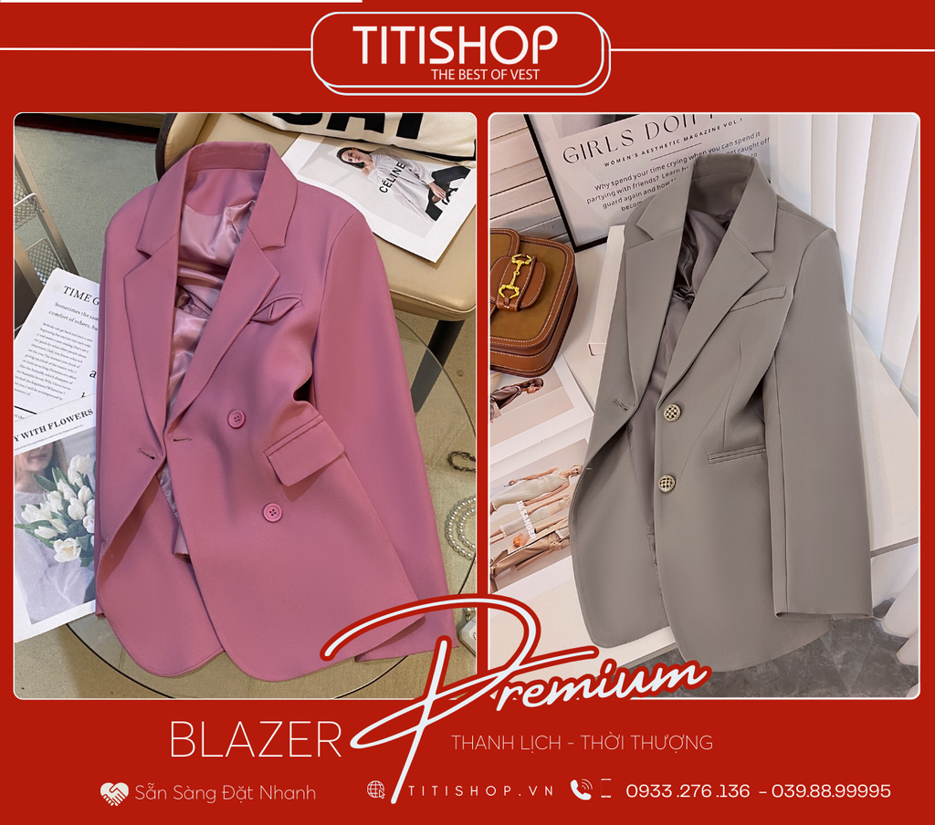 Áo Blazer Nữ Titishop (S-XL)