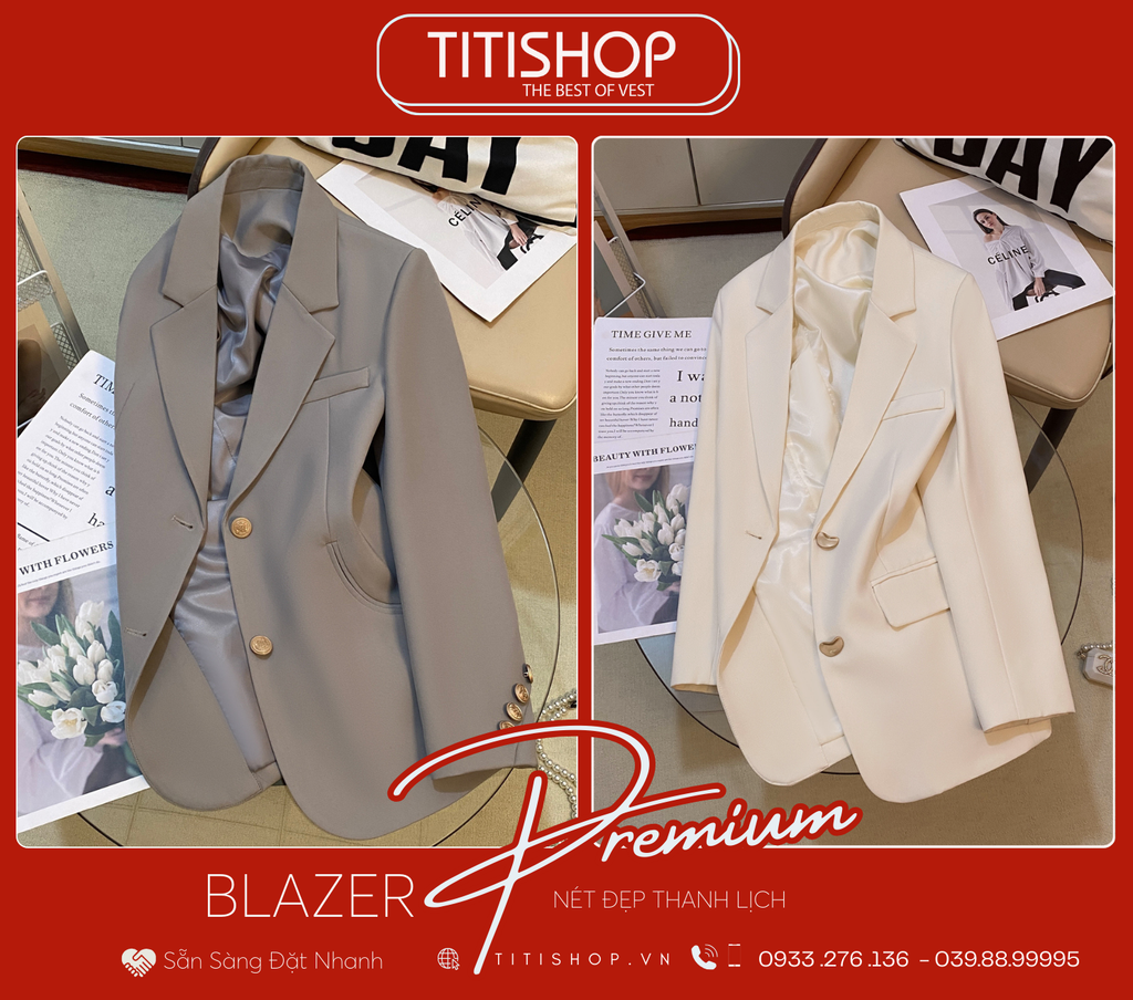 Áo Blazer Nữ Titishop (S-XL)