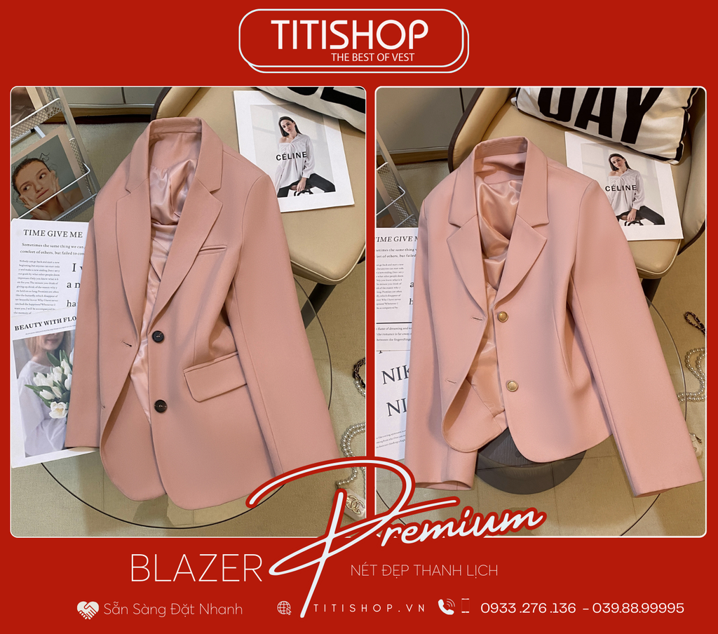 Áo Blazer Nữ Titishop (S-XL)
