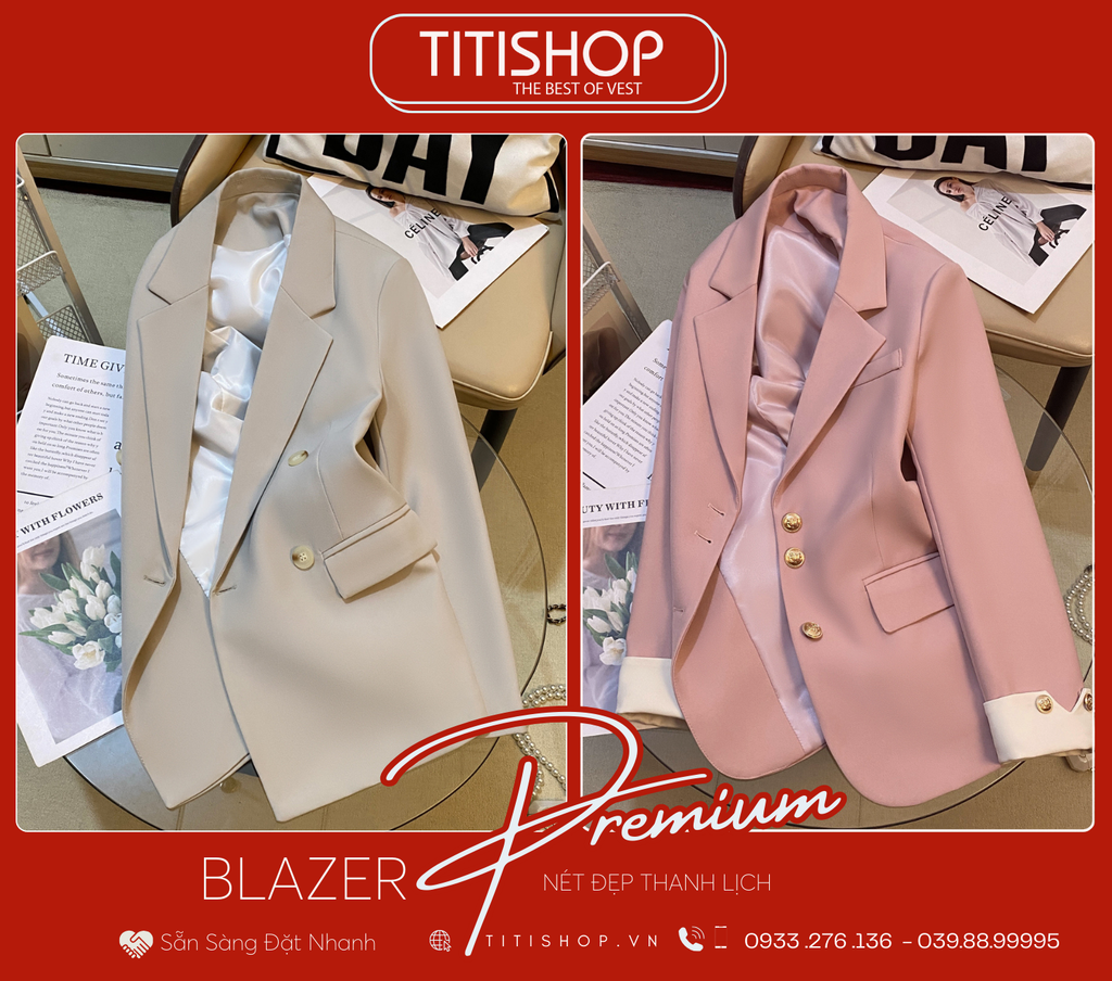 Áo Blazer Nữ Titishop (S-XL)