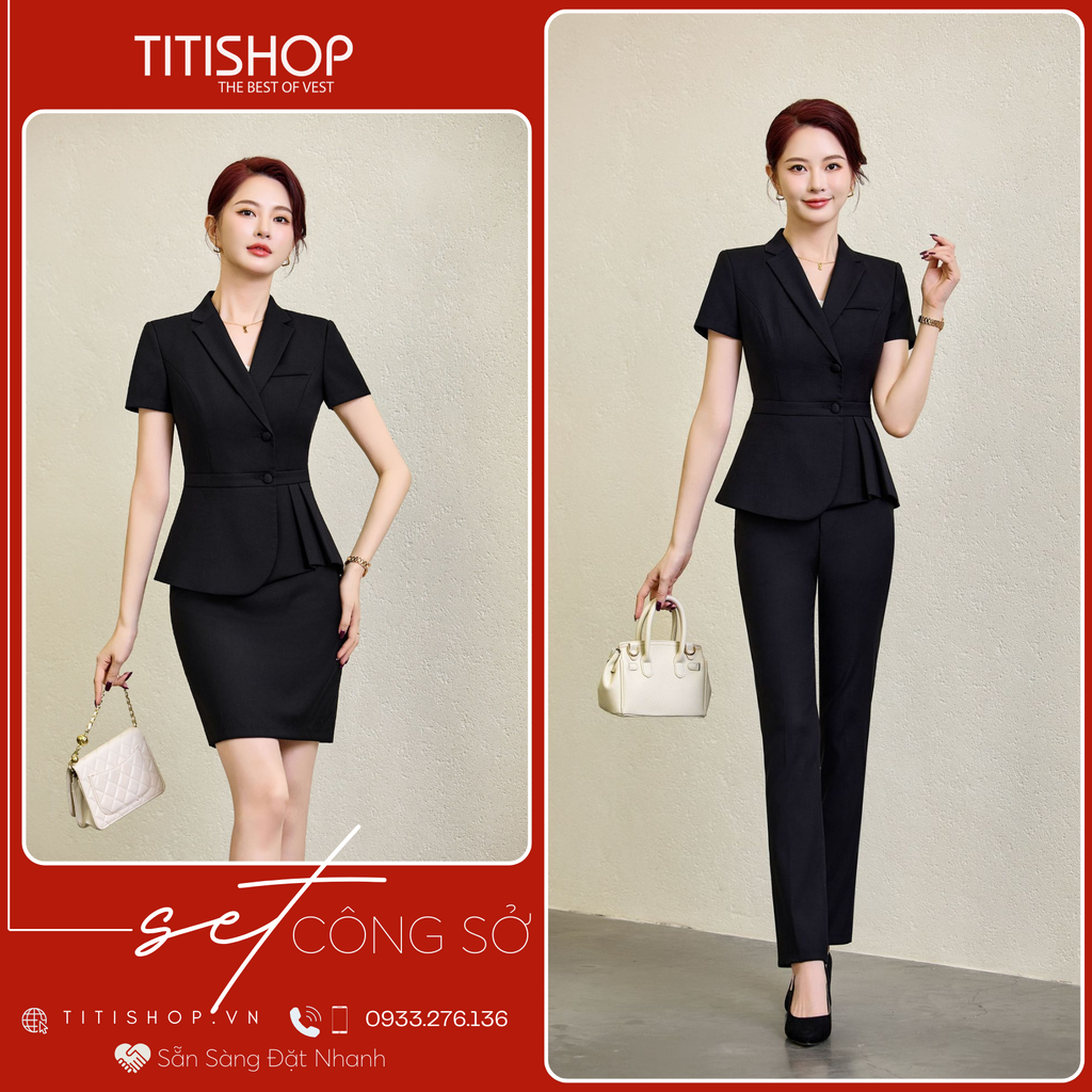 Áo Vest Nữ TITISHOP Tay Ngắn