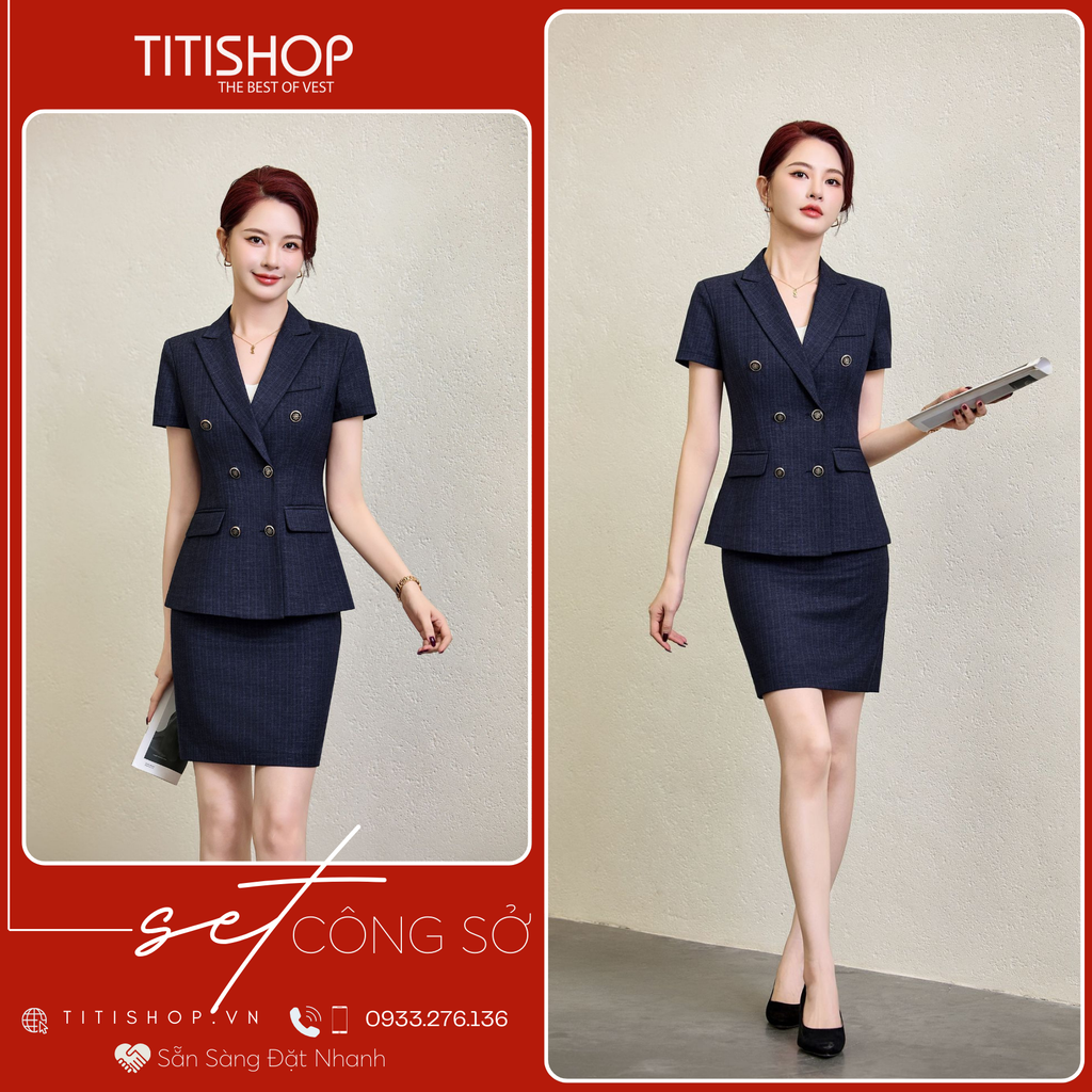 Áo Vest Nữ TITISHOP Tay Ngắn