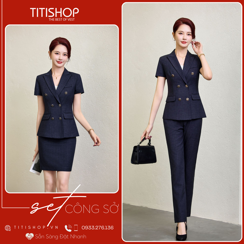 Áo Vest Nữ TITISHOP Tay Ngắn