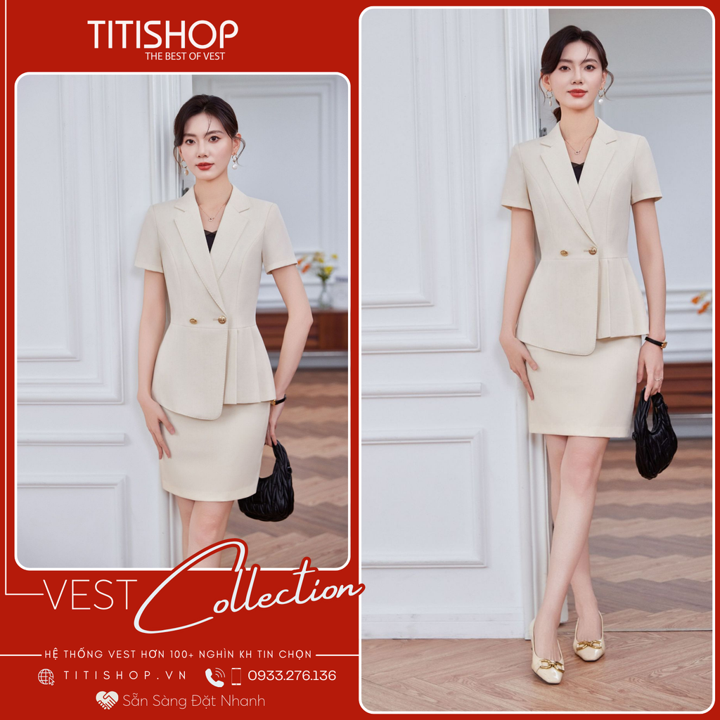 Áo Vest Nữ TITISHOP Tay Ngắn