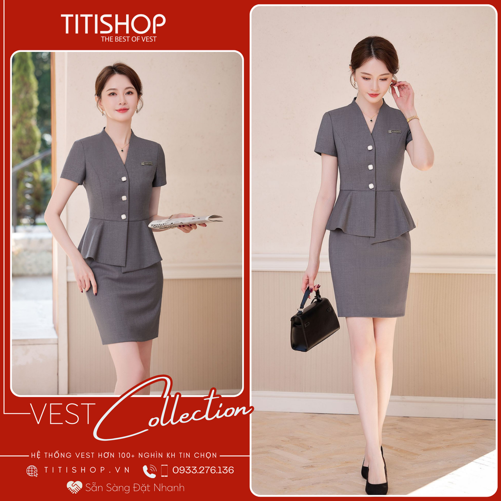 Áo Vest Nữ TITISHOP Tay Ngắn