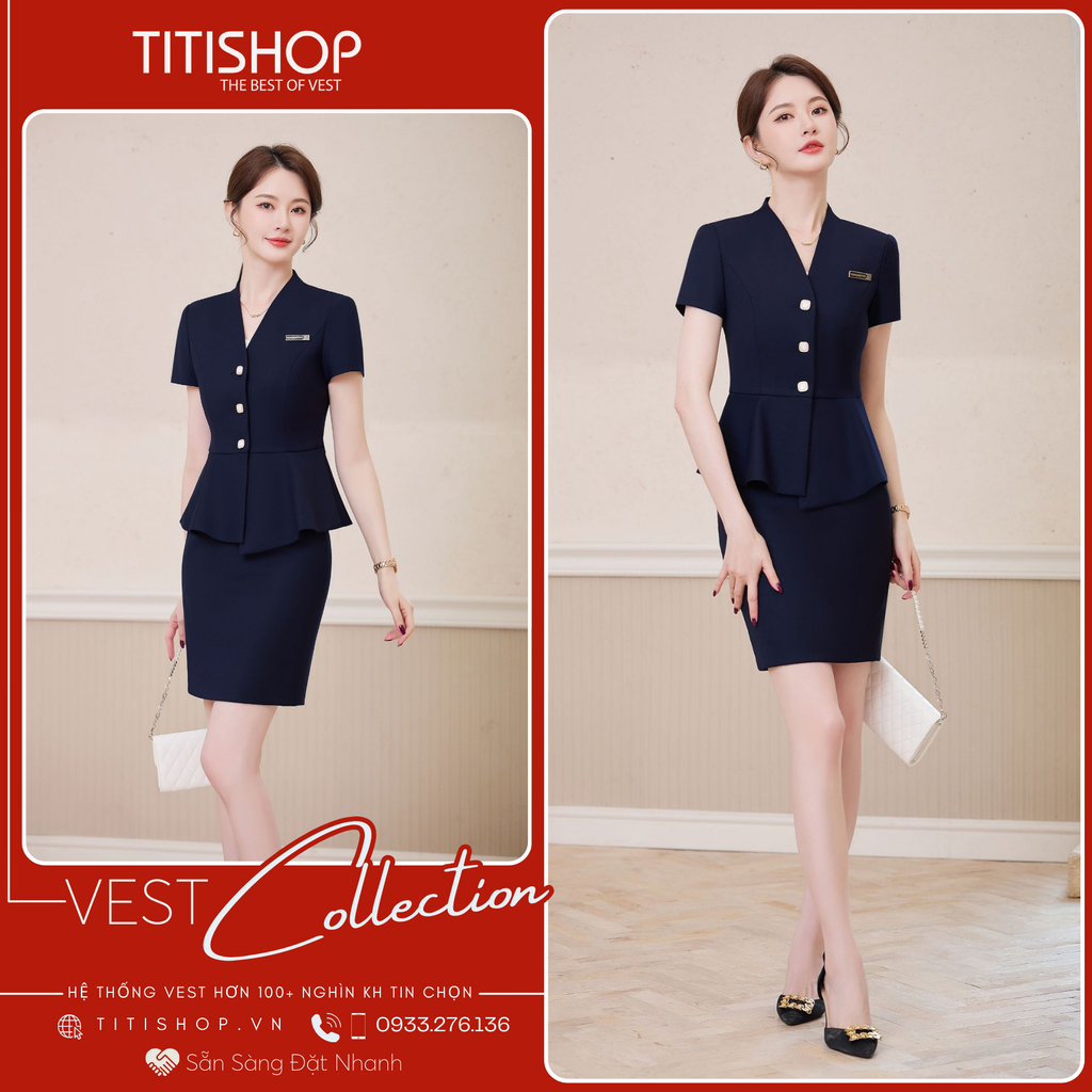 Áo Vest Nữ TITISHOP Tay Ngắn