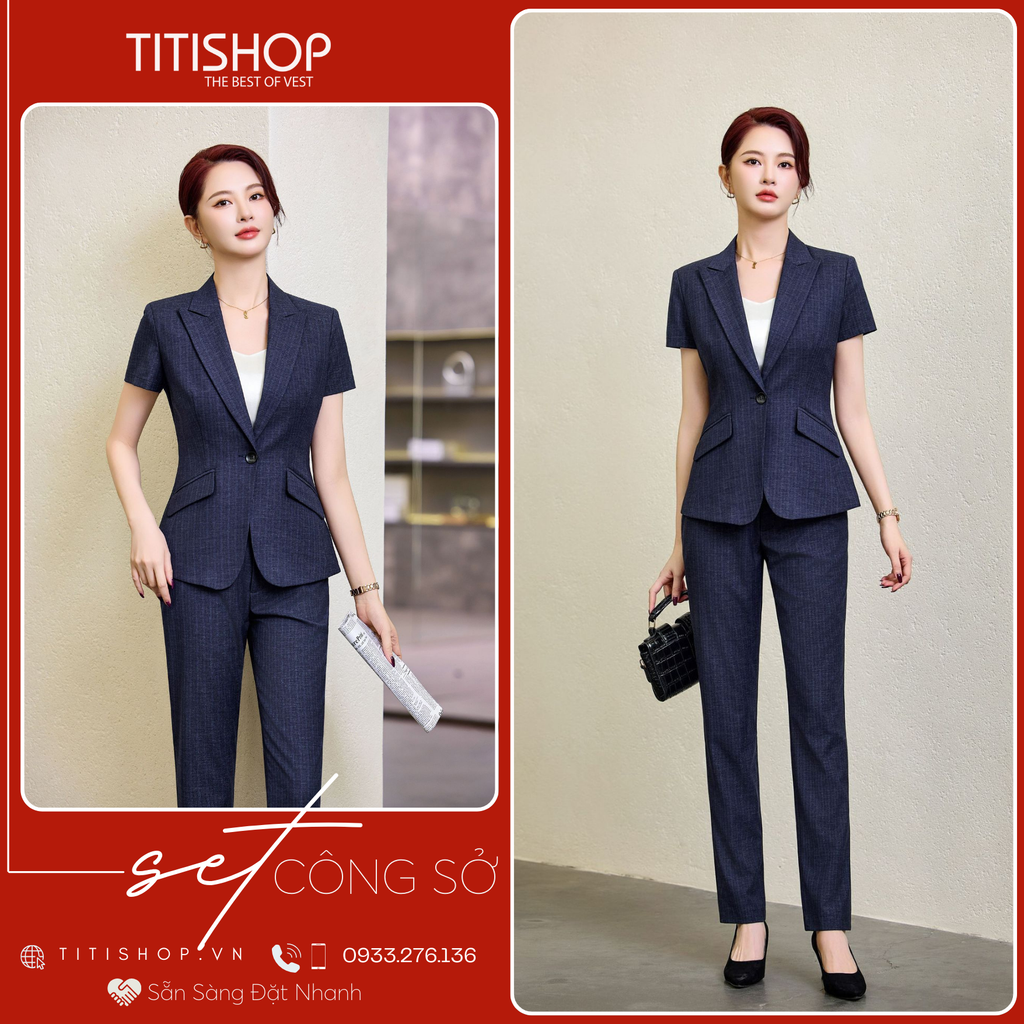 Áo Vest Nữ TITISHOP Tay Ngắn