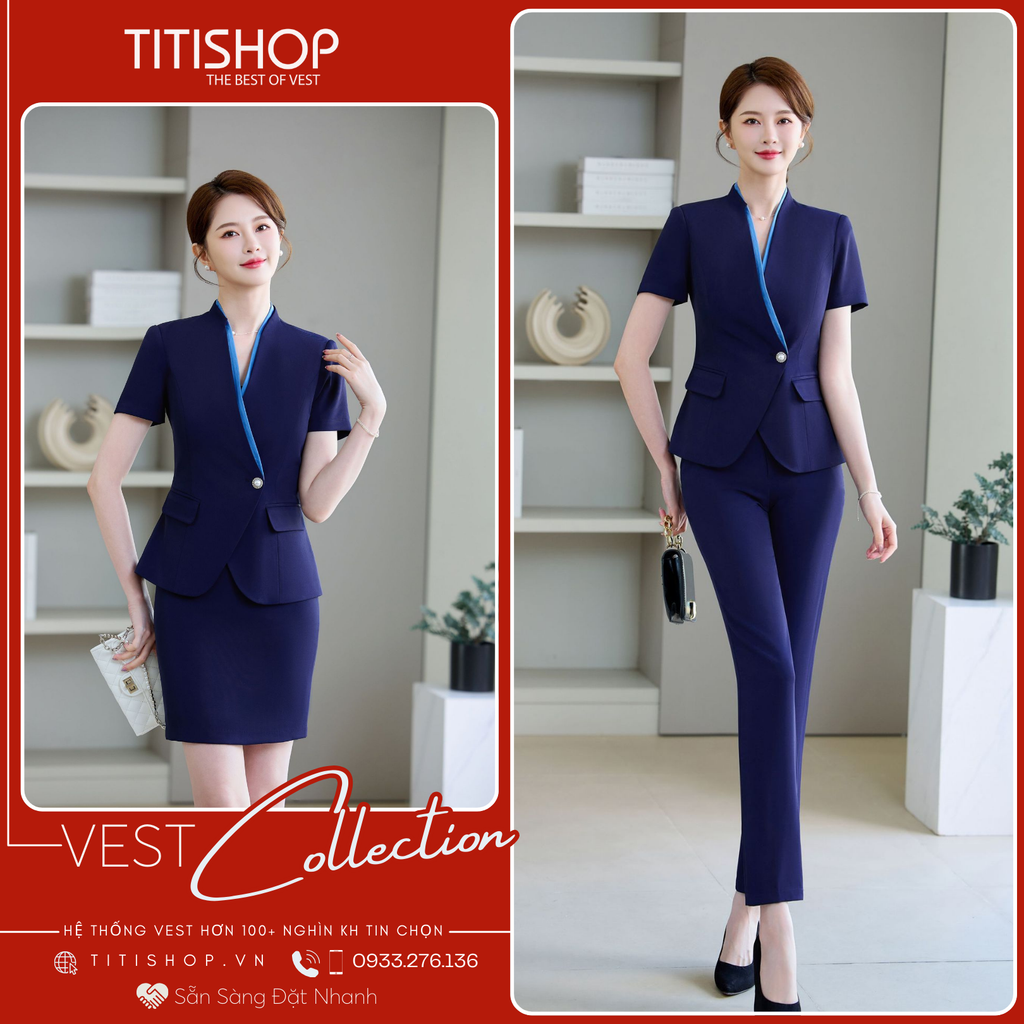 Áo Vest Nữ TITISHOP Tay Ngắn