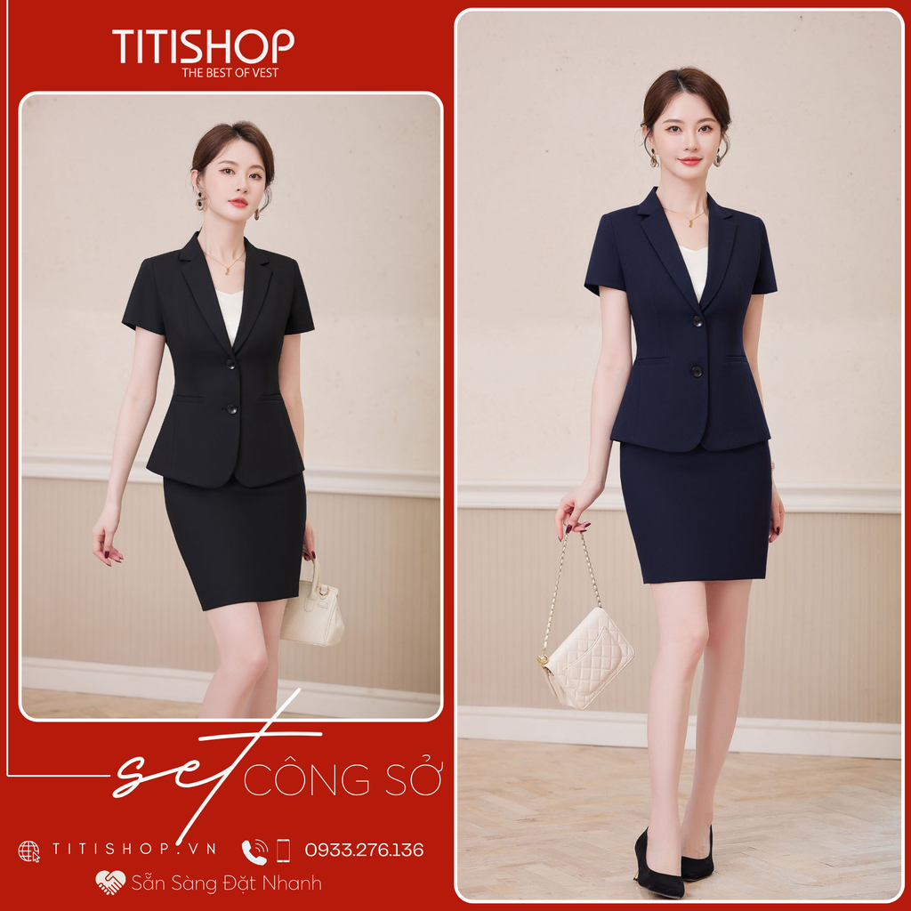 Áo Vest Nữ TITISHOP Tay Ngắn