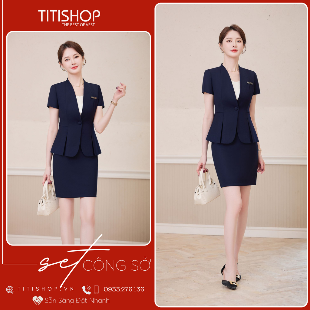 Áo Vest Nữ TITISHOP Tay Ngắn