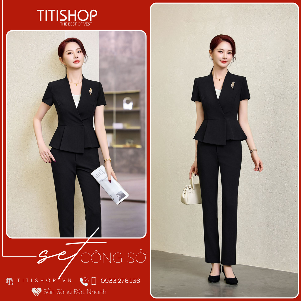 Áo Vest Nữ TITISHOP Tay Ngắn