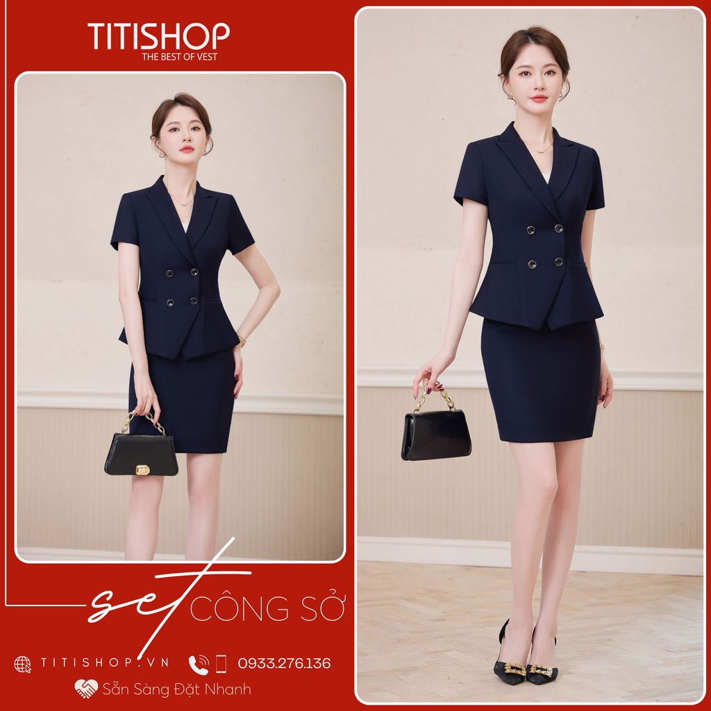 Áo Vest Nữ TITISHOP Tay Ngắn
