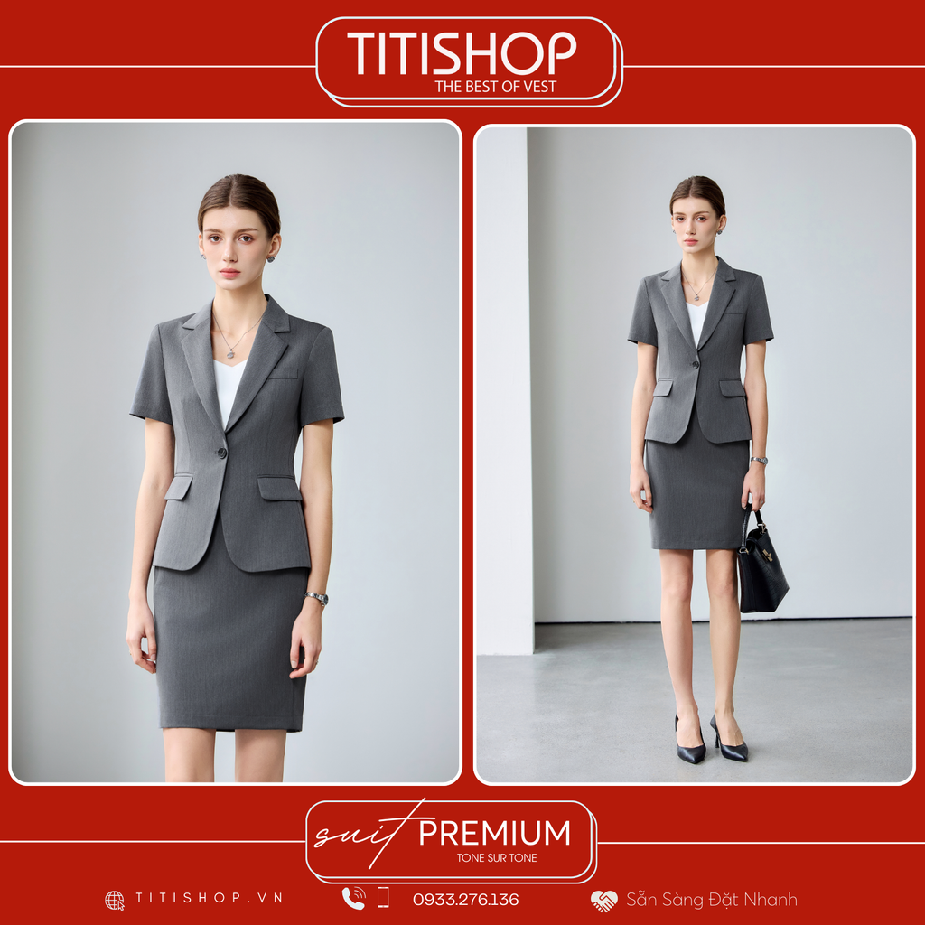 Áo Vest Nữ TITISHOP Tay Ngắn