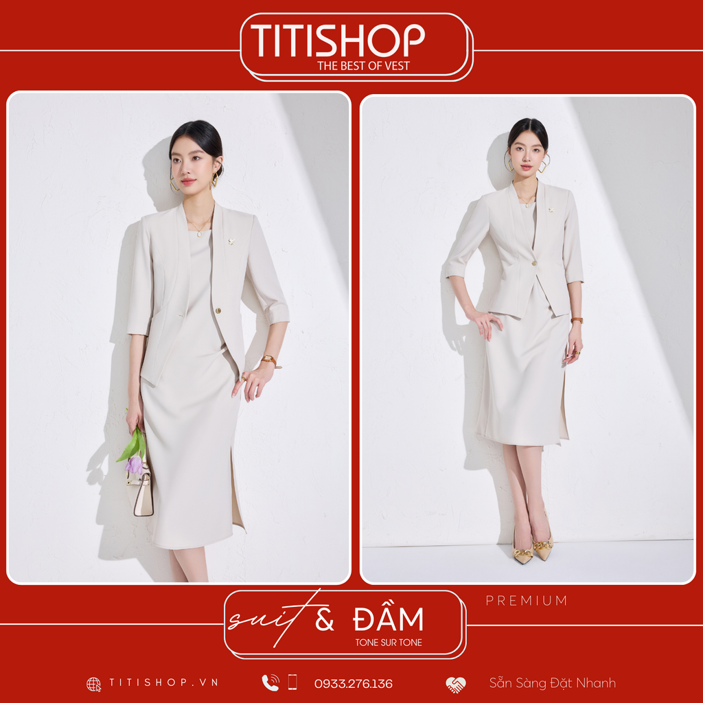 Áo Vest Nữ MIX Đầm TITISHOP