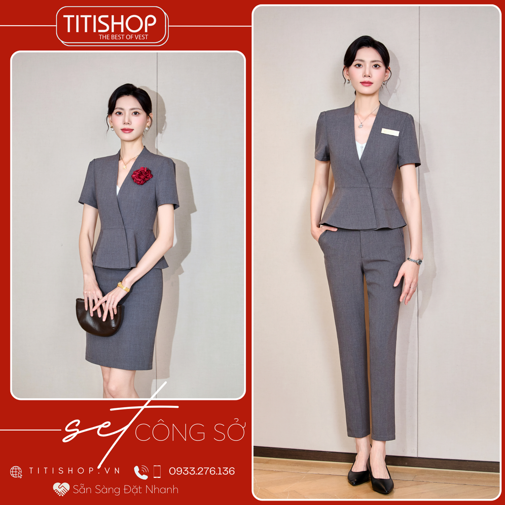 Áo Vest Nữ TITISHOP Tay Ngắn