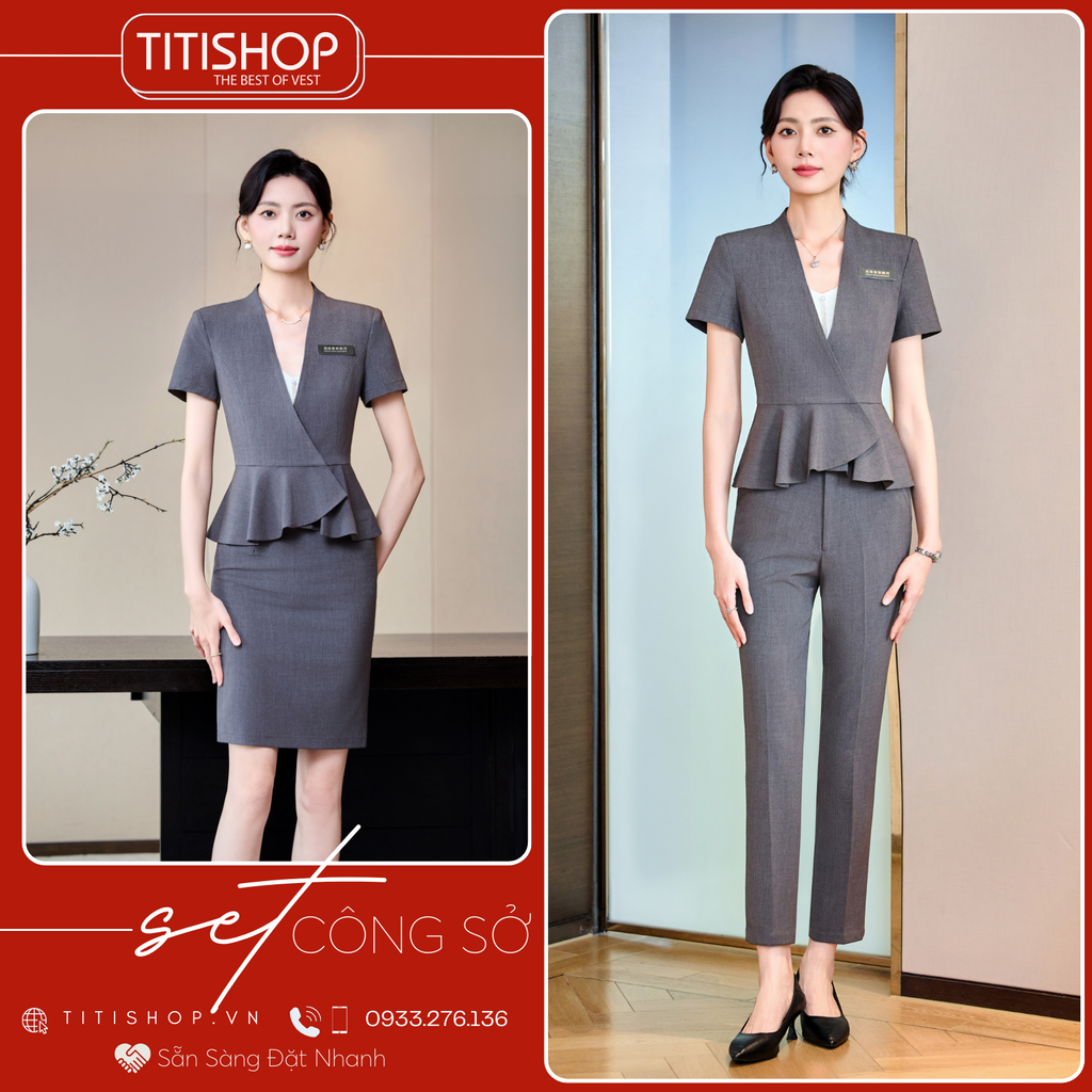 Áo Vest Nữ TITISHOP Tay Ngắn