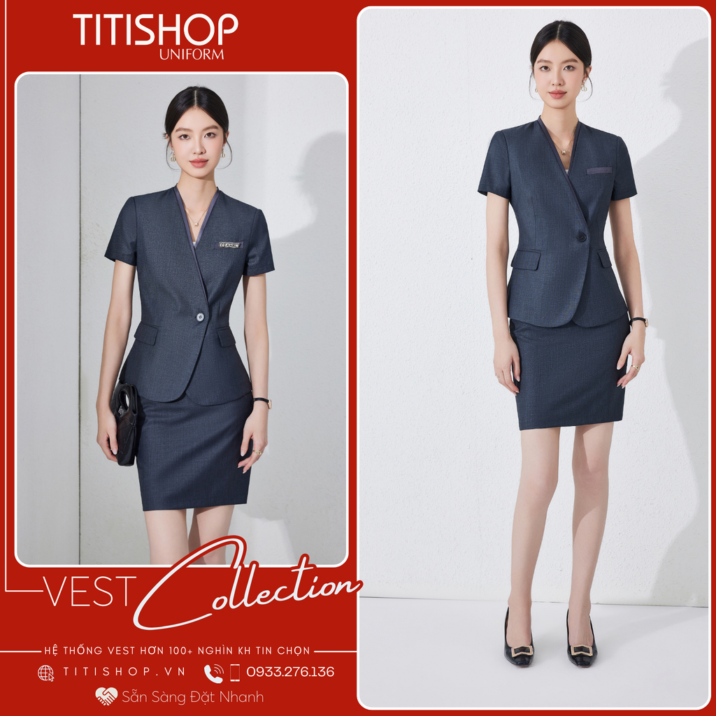 Áo Vest Nữ TITISHOP Tay Ngắn